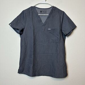 Figs Scrub Top Womens Small Graphite Catarina One Pocket Nurse Medical FW1000